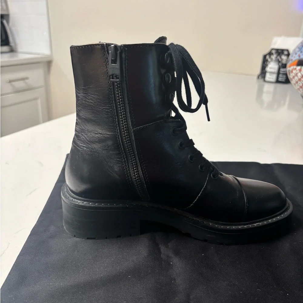 Black Leather Ankle Boots - Picture 15 of 15